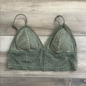 Victoria's Secret Olive Lace Bralette